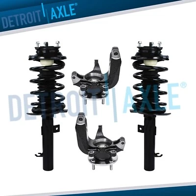 Front Steering Knuckles Wheel Bearing Hub Struts Spring for 2006 2007 Ford Focus - Изображение 1 из 4