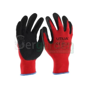 LATEX/NYLON HANDSCHUHE Col. Rot/Schwarz Gr. 8 - Bild 1 von 1