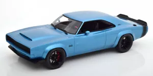Dodge Super Charger Sema Concept 1968 GT Spirit azul claro metálico 1/18 LE999 - Imagen 1 de 3