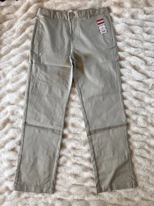 Cat & Jack Boys Size 18 Husky School Uniform Pants Tumbleweed New - Picture 1 of 6