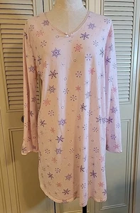 Secret Treasures Mujer Rosa Copo de Nieve Camisa para Dormir Vestido de Noche L/XL 14/16 - Imagen 1 de 7