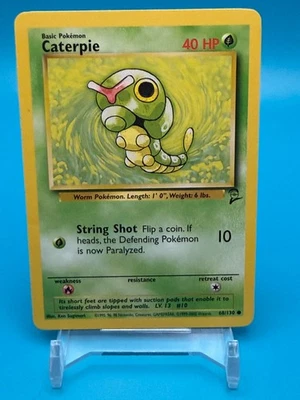 Caterpie Base Set 2 #68 Vintage Pokemon Card Near Mint TCG - Image 1 of 4