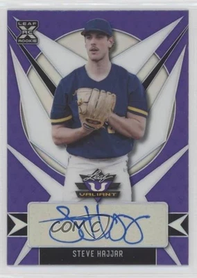 2021 Leaf Valiant Purple /50 Steve Hajjar #BA-SH1 Auto - Image 1 of 2