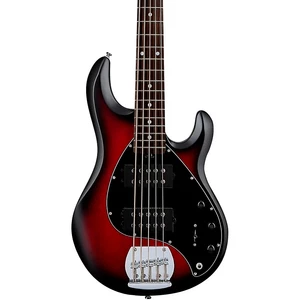 Sterling by Music Man StingRay Ray5HH LE 5-String Bass Ruby Red Burst Satin - Picture 1 of 6