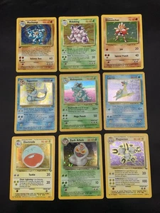 Vintage Pokemon Cards Rare Holo Lot WOTC Era Only MP/HP - Picture 1 of 20