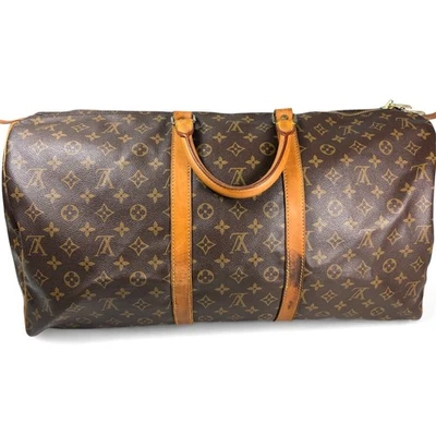 Louis Vuitton Keepall 55 Monogram Canvas Vintage Reisetasche Messenger Original - Bild 1 von 4