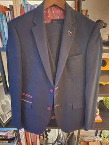 Marc Darcy Navy 3-Piece Suit – 40R Jacket / 34R Trousers - Picture 1 of 5