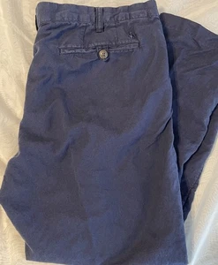 Polo Ralph Lauren Leinenmischung Hose Herren 36x 34 (Act36x25) Straight Fit Blau - Bild 1 von 8