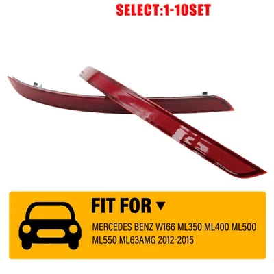 Lente reflectora de parachoques trasero OE# MB1185105 para Mercedes ML350 ML400 2012-15 2-20X Foto 1 de 4