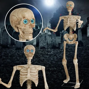 5.3 Ft Halloween Skeleton Decoration Skeleton Grim Animatronic Talking with C... - Picture 1 of 7