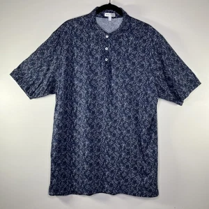 Peter Millar Pima Cotton Polo Shirt Men’s XXL Blue Pilot Hill Palms Classic - Picture 1 of 9