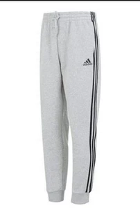 Adidas Boys 3-Stripes Elastic Waistband Slim Jogger Pants - Picture 1 of 6