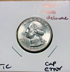 2021 P Washington crossing quarter cap errore. Moneta Theo Challenge. Omaggio S/H - Foto 1 di 3
