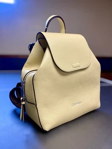 Calvin Klein Millie Novelty Backpack Yellow 2025 – New Without Tags (No Coin Pou - Picture 1 of 7