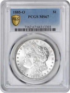 1885-O Morgan Silver Dollar MS67 PCGS - Picture 1 of 4