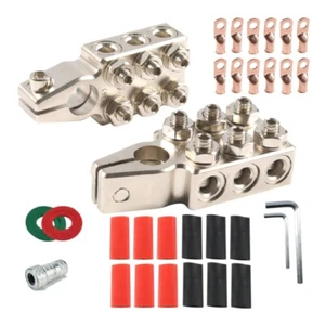 Battery Terminals Clamps 12 Way Metal for Secure Connection in Auto Applications - Picture 1 of 8