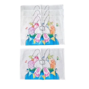 Easter Bunny Truck Table Placemats Set Of 4 NEW Farmhouse Easter Eggs Spring - Picture 1 of 6