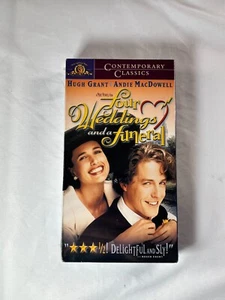 Four Weddings and a Funeral VHS 1993 - Hugh Grant, Andie MacDowell MGM VTG NEW - Picture 1 of 7