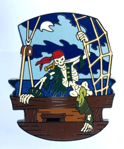 Prendedor Disney 47072 Piratas del Caribe Leyenda del Pin Dorado Barco Esqueleto - Imagen 1 de 2