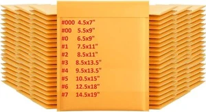 Kraft Bubble Mailers Padded Envelope Shipping Bags Seal Any Size 50/100/200/500 - Picture 1 of 4
