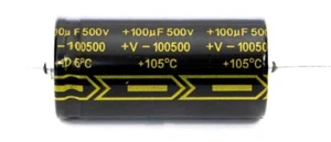 TAD CAPACITOR 100uF 500V GOLD CAP FOR AMPLIFIER - OLD RADIO - TUBE AMP DOCTOR - Picture 1 of 1