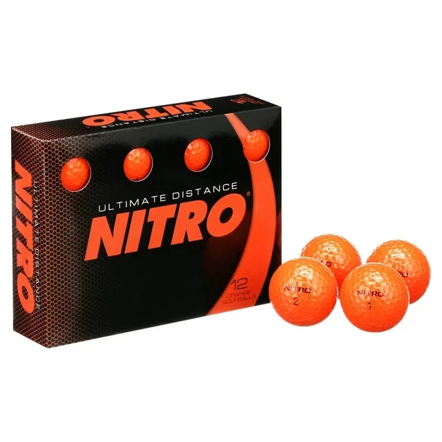 Nitro Ultimate Distance Orange Golf Balls 12 Pack