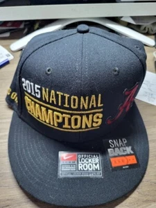 Alabama Crimson Tide Nike 2015 NCAA Football National Champions Snapback Cap Hat - Picture 1 of 1