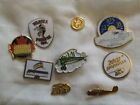 Lot Of Nine  (9)     Aviation Related   Hat/Cap Pins