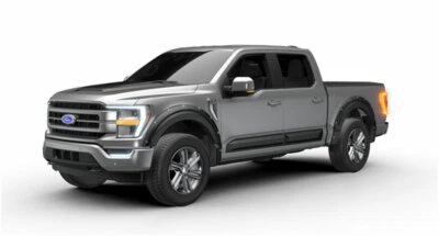 Se adapta a 21-25 Ford F150 Air Design Super Bolt guardabarros llamaradas negro satinado 4 piezas FO31A16 Foto 1 de 4