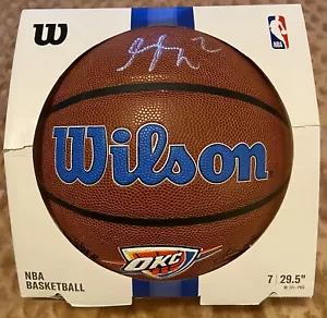 Shai Gilgeous-Alexander AUTO SIGNED Official Thunder Wilson Basketball- JSA COA - Picture 1 of 6