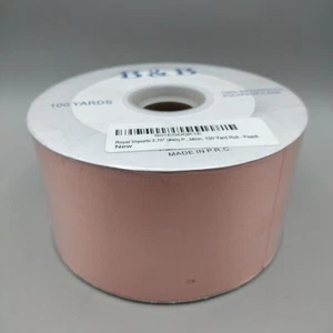 Royal Imports Polyproylene Pink Waterproof Ribbon 2.75" x 100 Yds - New B&B BRAN - Picture 1 of 6