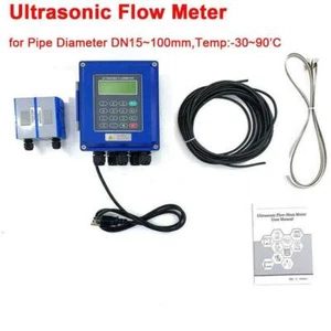W/ TS-2 Transducer DN15-100mm TUF-2000B Ultrasonic Flow Meter Liquid Flowmeter - Picture 1 of 19