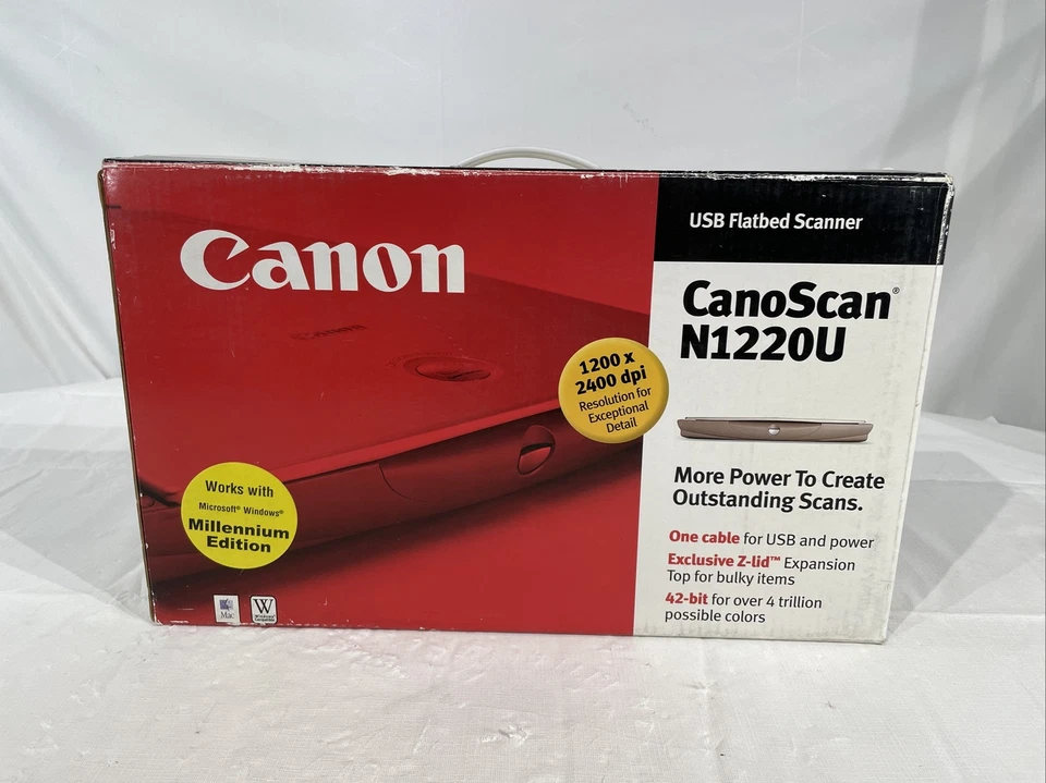 Canon CanoScan N1220U Flatbed Scanner 2.B6 - Original Box - Image 1 of 4
