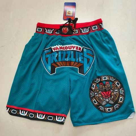 Hot sale Memphis Grizzlies Men’s Green with Pockets Basketball Shorts (S-2XL) Cover