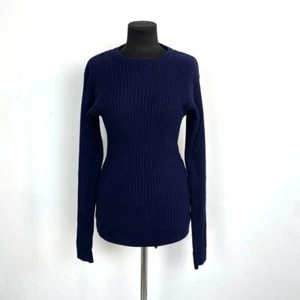 Gianni Versace Sweater Womens Knit Wool Color Blue Vintage Size 50 - Picture 1 of 9