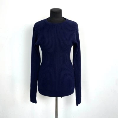 Gianni Versace Sweater Womens Knit Wool Color Blue Vintage Size 50 - Image 1 of 4