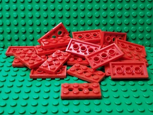 ** Lote de 25 quilates ** Lego NUEVO rojo Technic 2 x 4 placas con 3 agujeros - Imagen 1 de 1