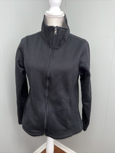 VETEMENTS Giacca donna Under Armor Storm nera con zip davanti manica lunga taglia MD M
