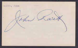 John Raitt (1917-2005), American Musical Actor & Singer, signed 3x5 card - Picture 1 of 1