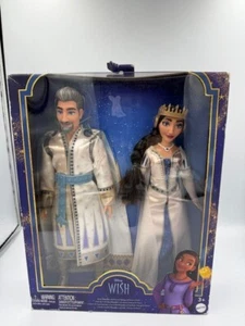 Muñecas Disney Wish King Magnifico y Queen Amaya of Rosas paquete de 2 - caja nueva dañada - Imagen 1 de 6