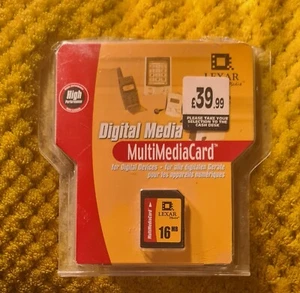 Digital Media MultiMediaCard Lexar 16MB. New @ Unsealed  - Picture 1 of 3