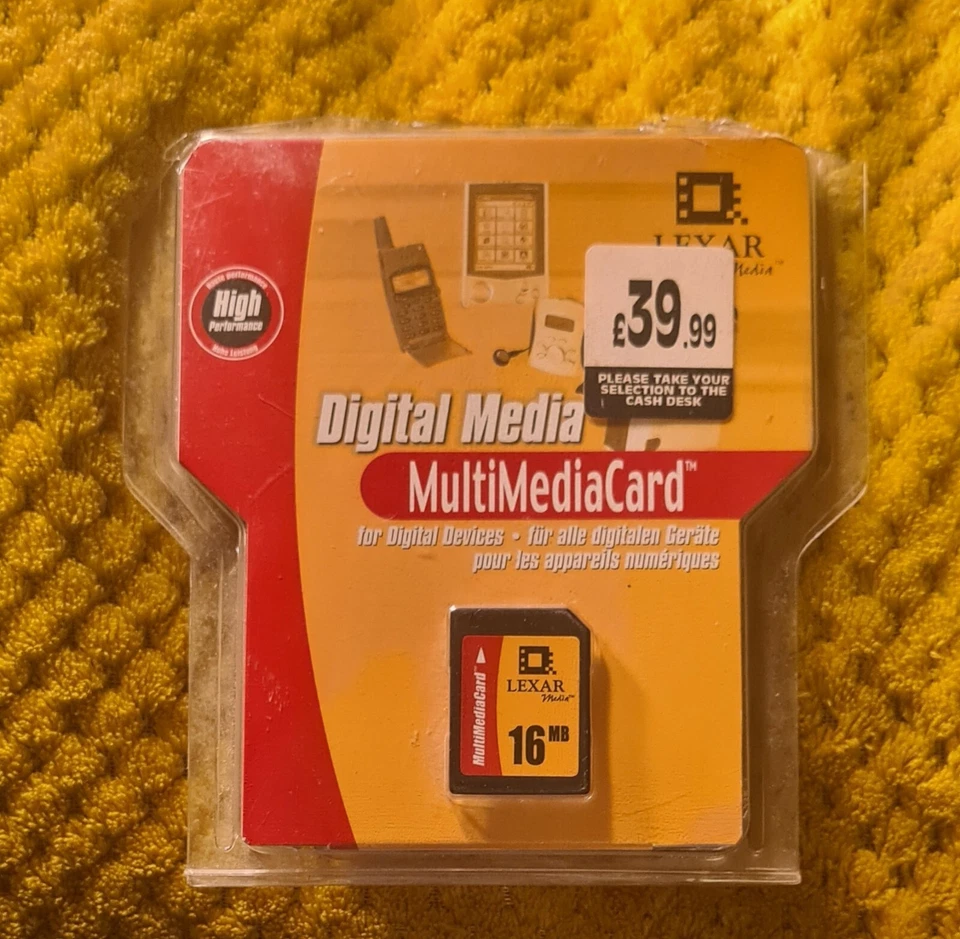 Digital Media MultiMediaCard Lexar 16MB. New @ Unsealed  - Image 1 of 3