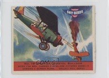 1941 Goudey Sky-Birds Chewing Gum R137 Swedish Bristol Bulldog #19 0f9x