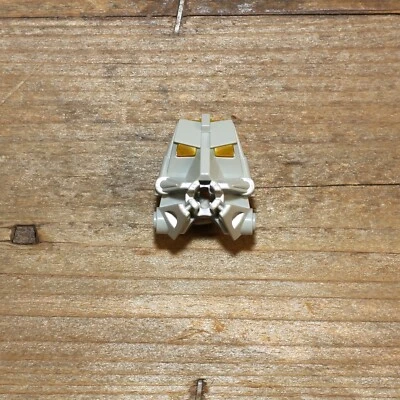 LEGO Bionicle Light Gray Head Connector Block 3 x 4 x 1 2/3 with Trans Yellow - Image 1 of 4