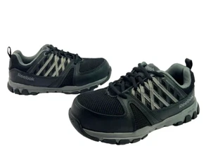 Zapatillas deportivas de trabajo Reebok para hombre negras SubLite con puntera de acero talla 6M aleación W8 - Imagen 1 de 10
