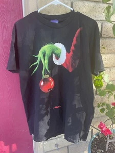vintage grinch 2000 t shirt Ornament Old School Christmas Holiday MENS Large - Picture 1 of 3