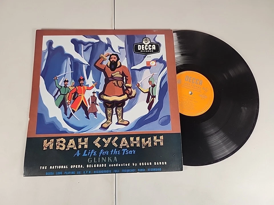 VINYL _ GLINKA A LIFE FOR THE TSAR, IVAN SUSANIN /Danon -4 LP SET LONDON - Image 1 of 2