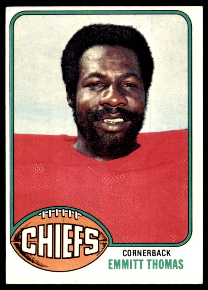 1976 Topps Emmitt Thomas Football Cards #216 - Image 1 of 2