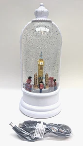 Konstsmide Christmas Decorations LED Snow Globe London Scene Rotating/Timer - Picture 1 of 24