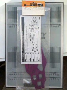 NEW HPI A966 UPGRADE 7075S PURPLE CHASSIS PLATE FOR SUPER NITRO RS4 NOT MINI RS4 - Picture 1 of 9